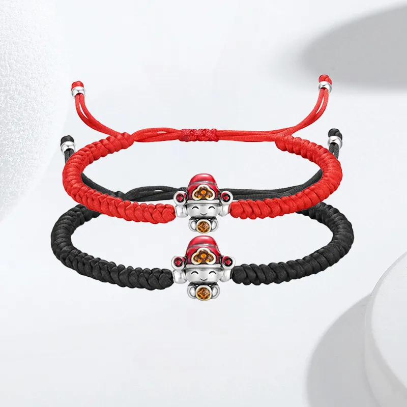 YUOFFICIAL 999 Fine Silver Adjustable Elegance Minimalist Style Fashion Versatile Advanced Sensory Bracelets Unisex-4