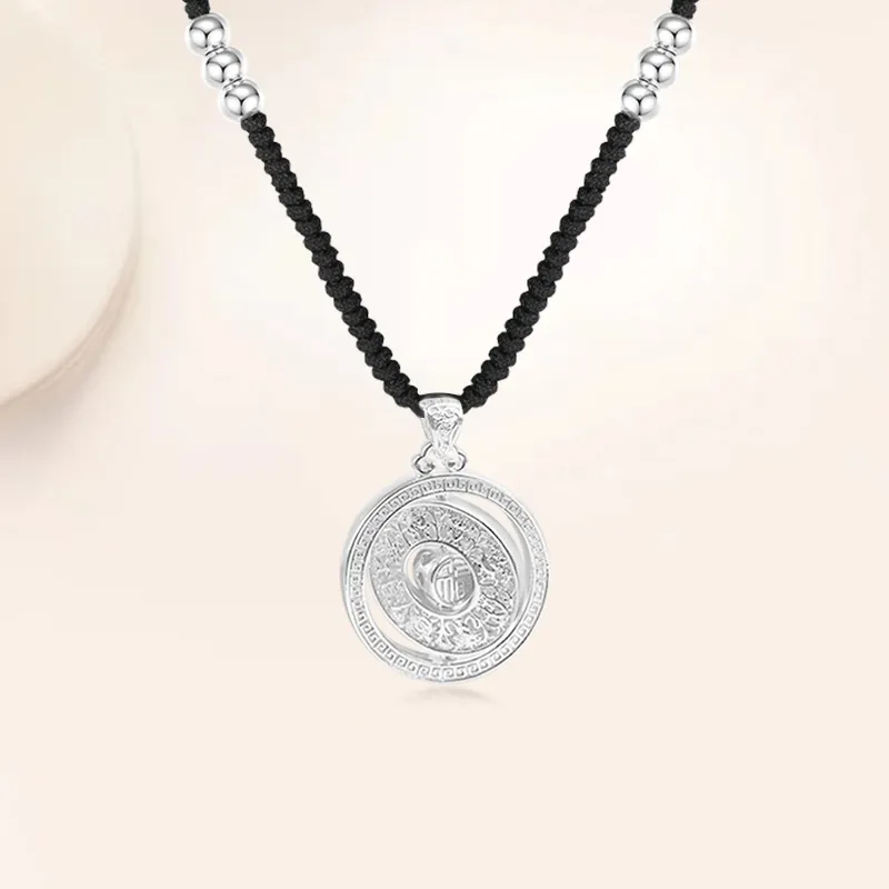 YUOFFICIAL S999 Fine Silver Sterling Silver Necklaces Unisex-4