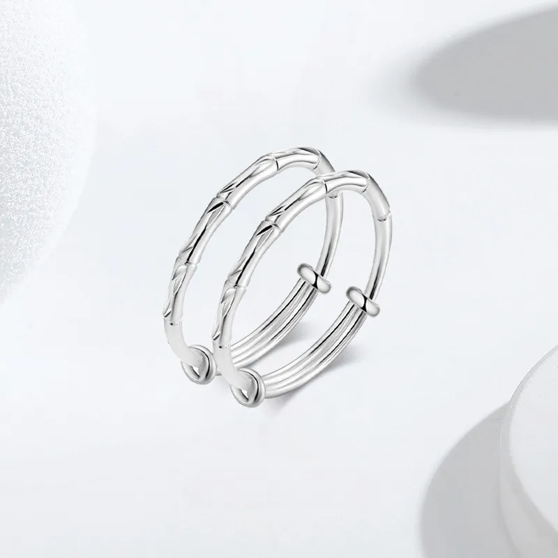 YUOFFICIAL 990 Foot Silver Bangles Kids'-4
