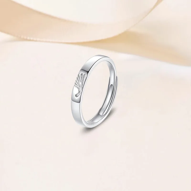 YUOFFICIAL S990 Silver Open And Adjustable Elegance Minimalist Style Fashion Versatile Niche Advanced Feel Rings Unisex-2