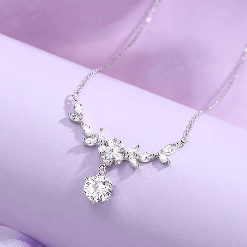 YUOFFICIAL S999 Fine Silver Adjustable Niche Minimalist Style Luxury Premium Love Confession Design Necklaces Women's-3