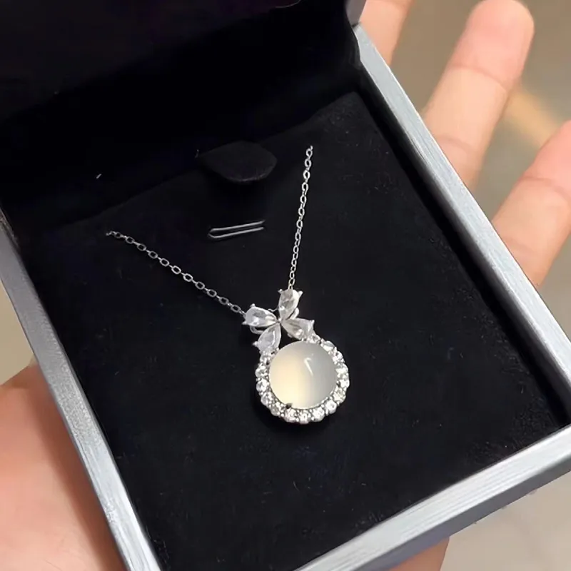 YUOFFICIAL S925 Silver Luxurious Minimalist Style Versatile Cool Minimalist Style Advanced Touch Necklaces Women's-4