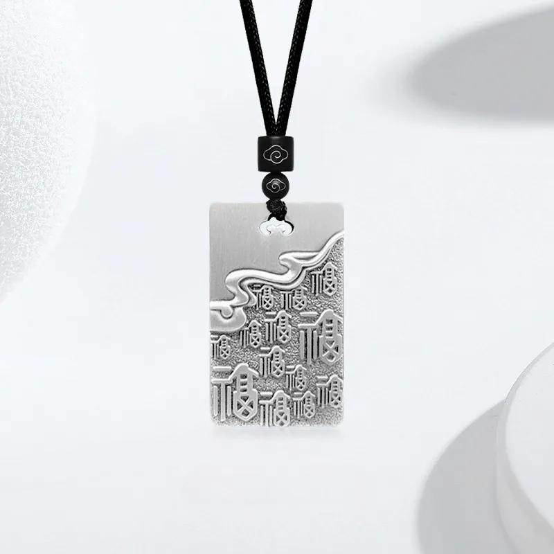 YUOFFICIAL 999 Fine Silver Sterling Silver Necklaces Unisex-2