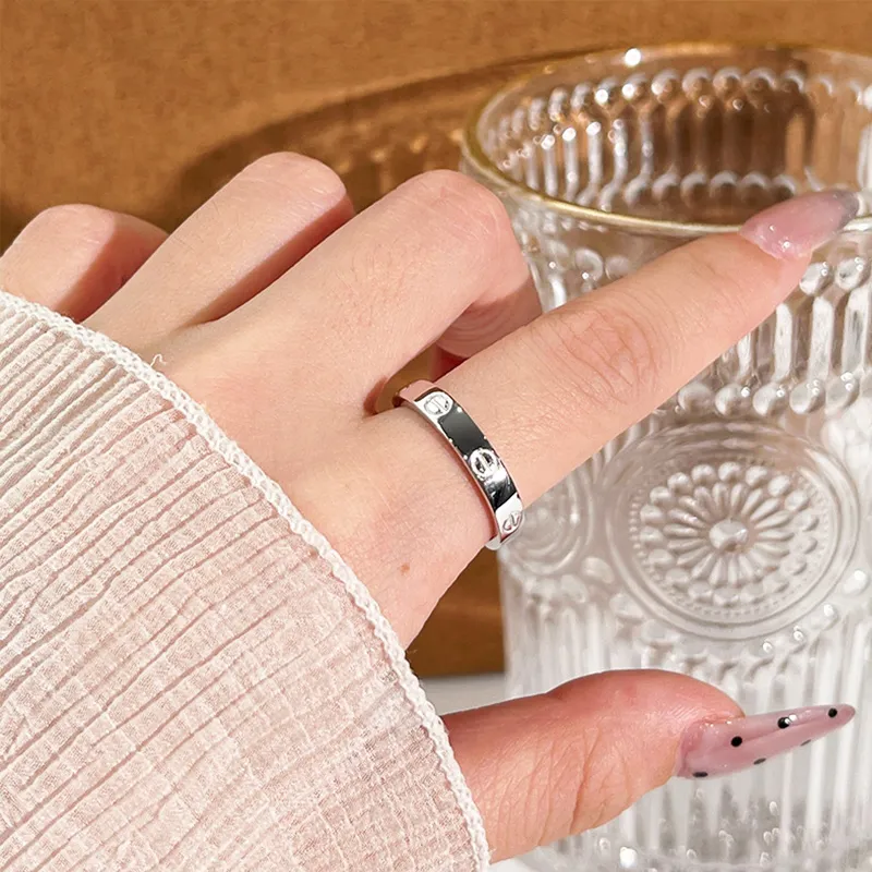 YUOFFICIAL 999 Fine Silver Rings Unisex-4