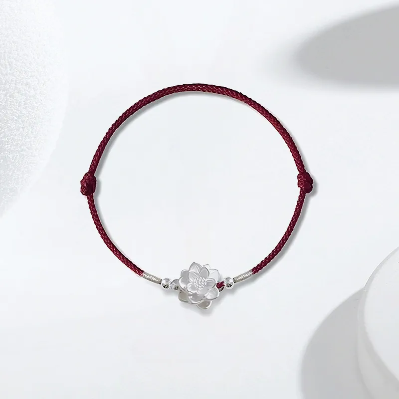 YUOFFICIAL 999 Fine Silver Hand Woven Adjustable Elegant And Versatile Individual Elegance Design Bracelets Women's-3