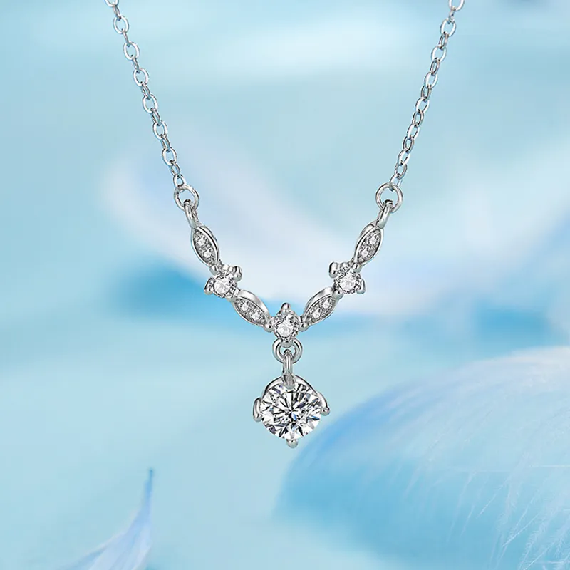 YUOFFICIAL S925 Silver Adjustable Elegance Versatile Niche Everyday Commute Design Necklaces Women's-1
