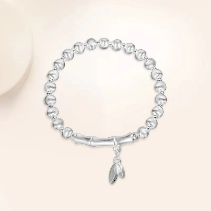 YUOFFICIAL S999 Fine Silver Elegance Minimalist Style Fashion Niche Versatile Advanced Sensory Bracelets Unisex-3