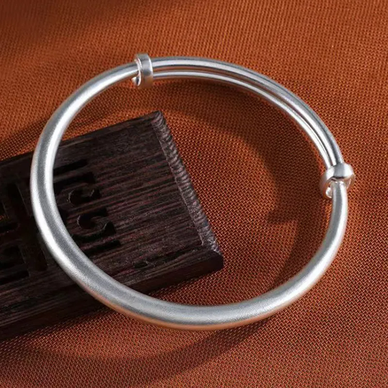 YUOFFICIAL S999 Fine Silver Bangles Unisex-2