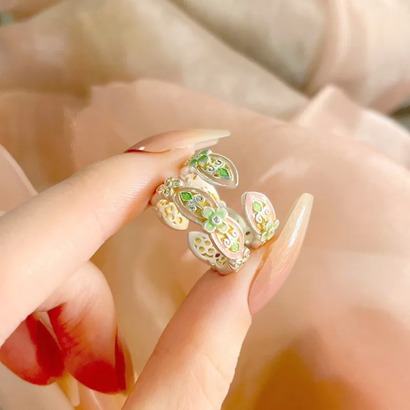 YUOFFICIAL 999 Fine Silver Rings Unisex-2