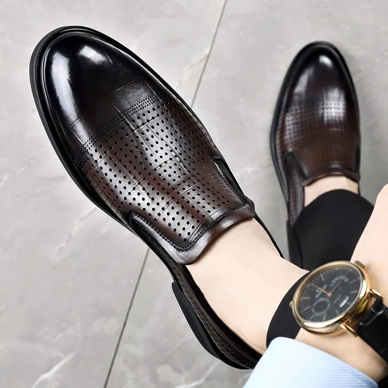 SHUPATE Dress Shoes Men Low Top Black, Brown-15
