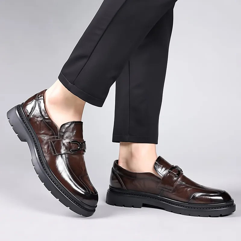 SHUPATE Loafers Men Black/Brown-2