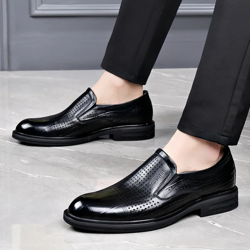 SHUPATE Dress Shoes Men Low Top Black, Brown-6
