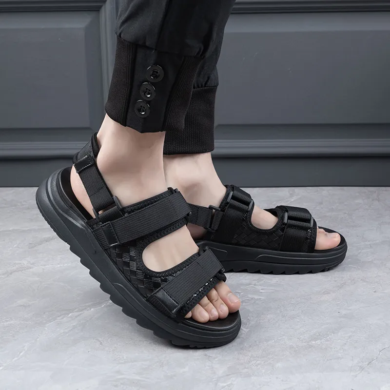 SHUPATE Beach Sandals Men's Black-6
