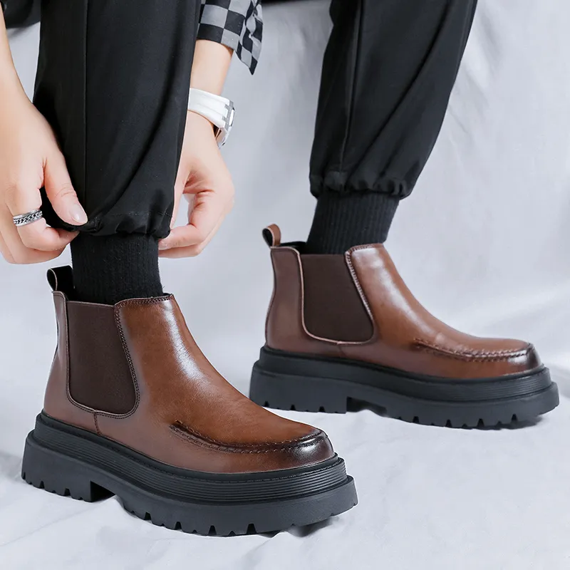 SHUPATE Short Chelsea Boots Men's-12