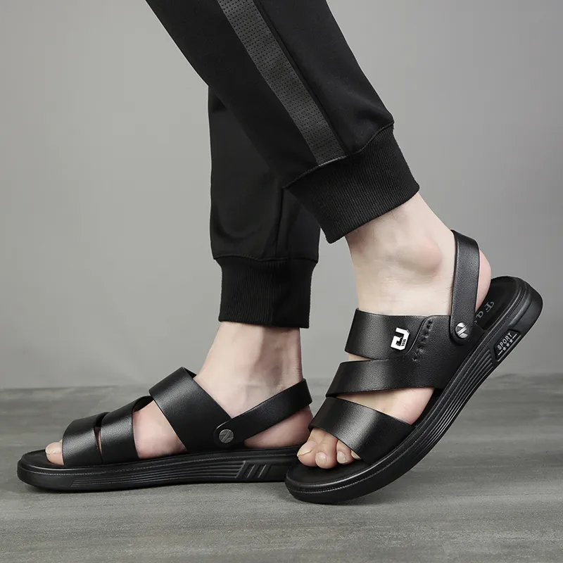 SHUPATE Beach Sandals Men's Black-6