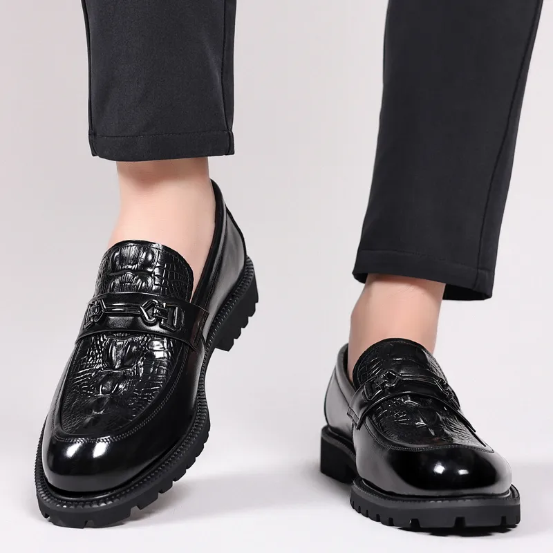 SHUPATE Dress Shoes Men Low Top Black/Brown-13