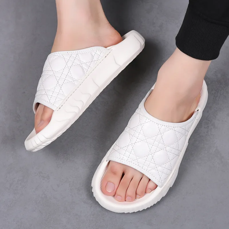 SHUPATE Slide Slippers Men Black/White-11