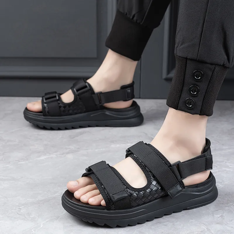 SHUPATE Beach Sandals Men's Black-7