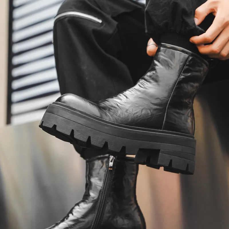 SHUPATE Ankle Boots Men's Black-5