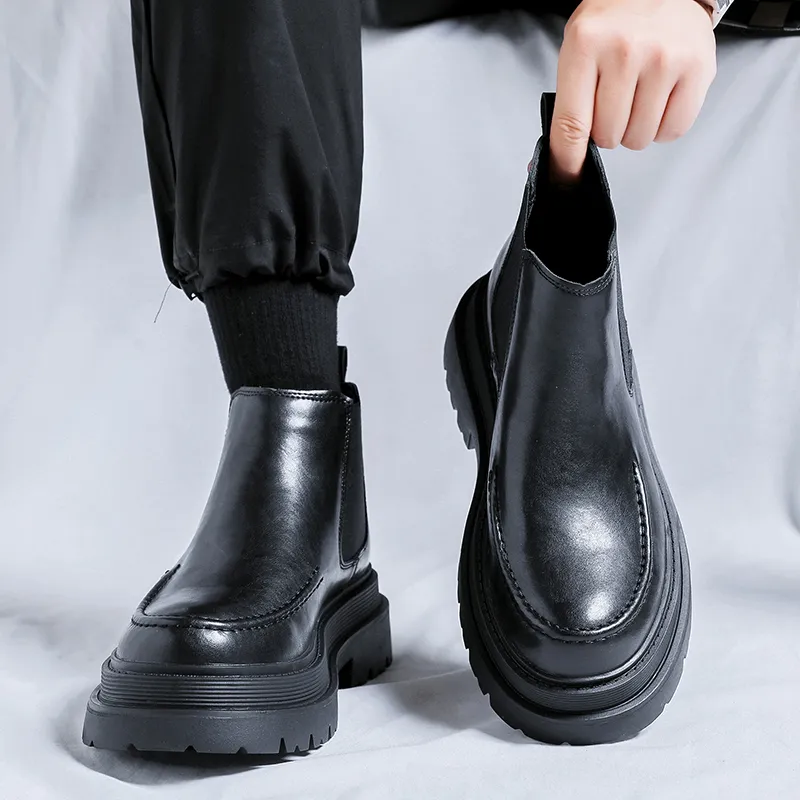 SHUPATE Short Chelsea Boots Men's-4