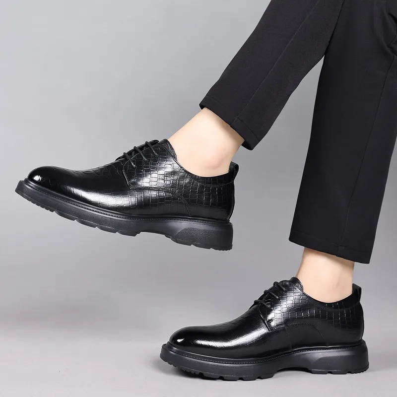 SHUPATE Dress Shoes Men Low Top Black/Brown-13