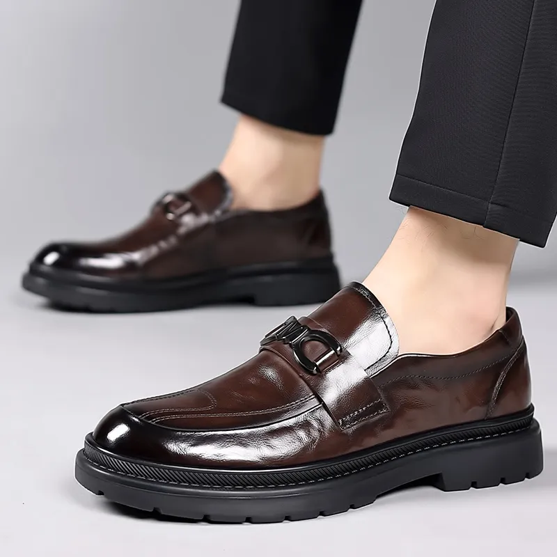 SHUPATE Loafers Men Black/Brown-1