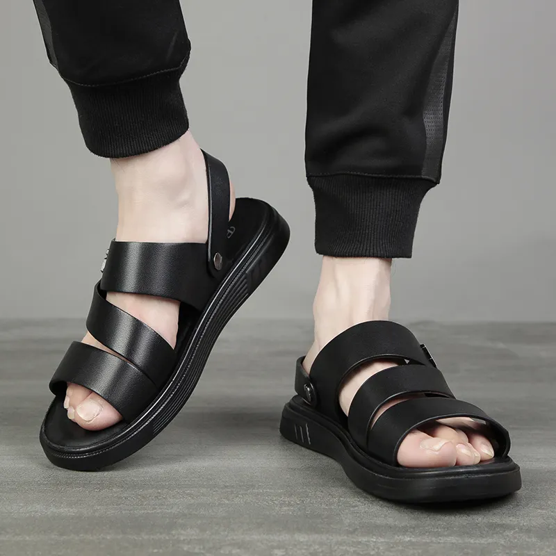 SHUPATE Beach Sandals Men's Black-7