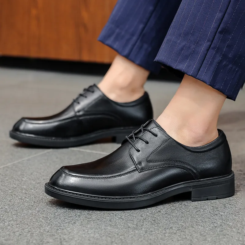 SHUPATE Dress Shoes Men Low Top Black/Brown-1