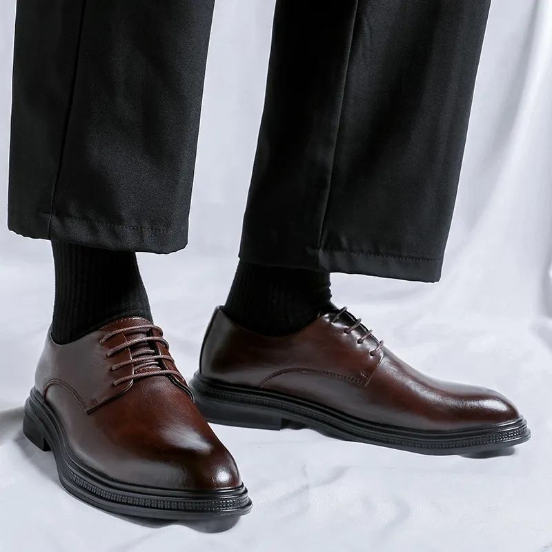 SHUPATE Dress Shoes Men Low Top Black-14