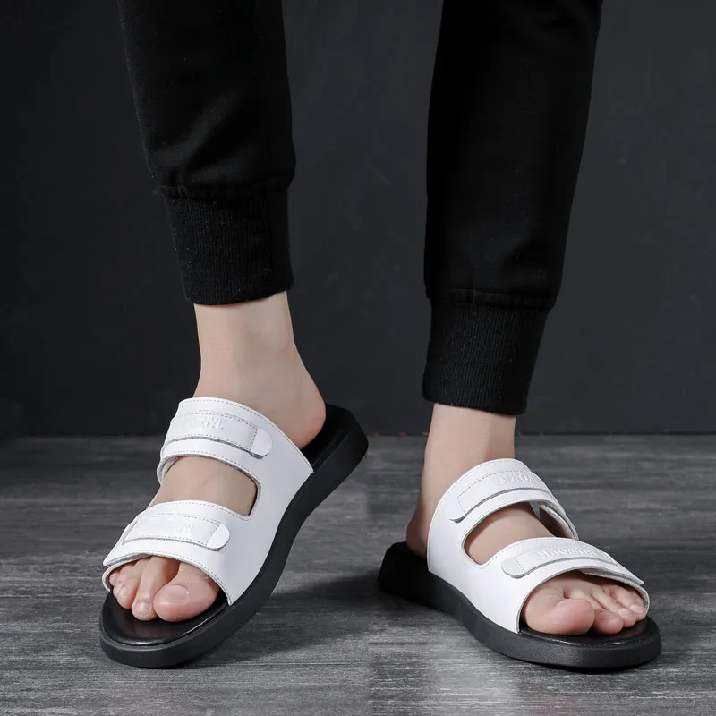 SHUPATE Rubber Sole Slip-Resistant Odor-Resistant Abrasion-Resistant Slide Slippers Men's-9