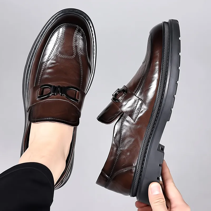 SHUPATE Loafers Men Black/Brown-4
