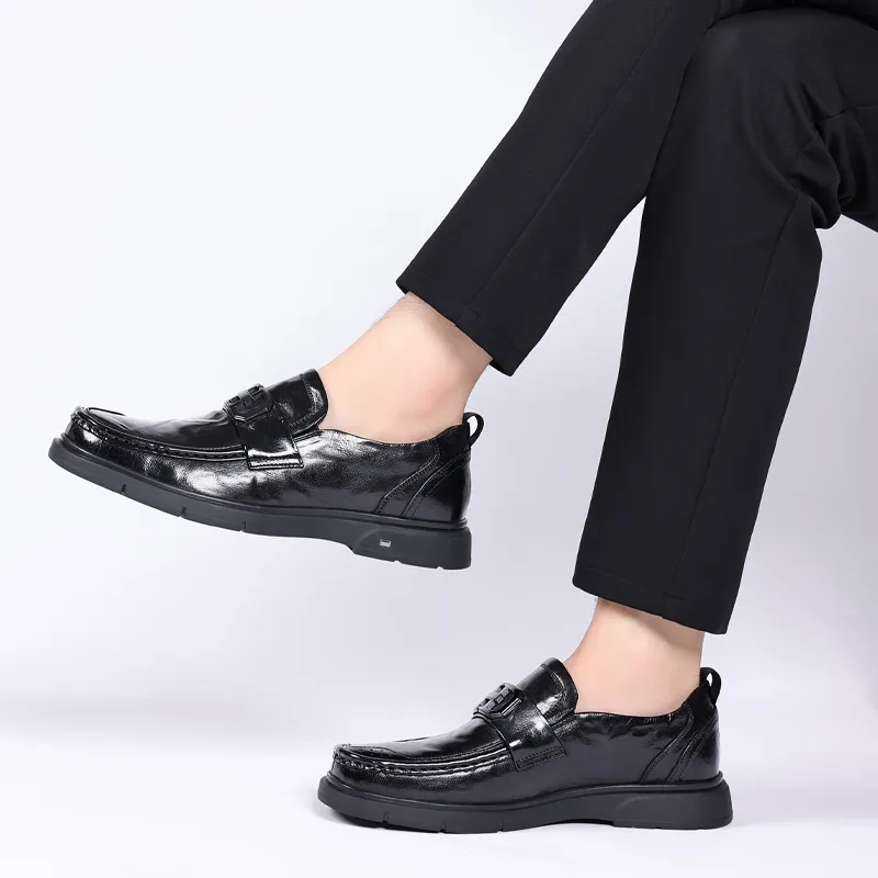 SHUPATE Loafers Men Low Top Black-2