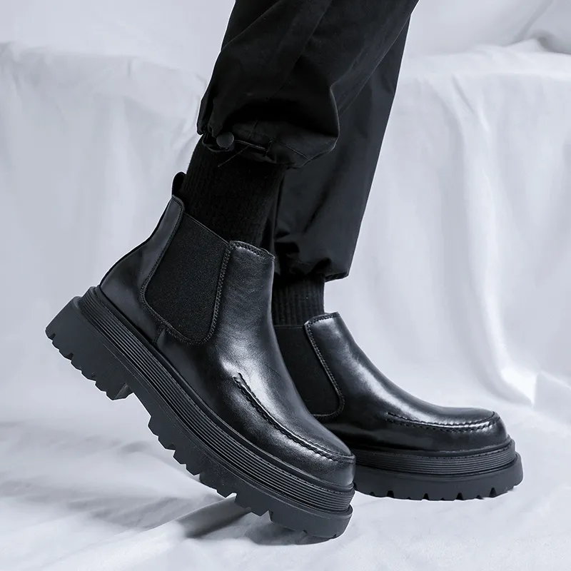 SHUPATE Short Chelsea Boots Men's-5
