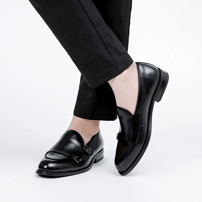 SHUPATE Loafers Men Black/Brown-3