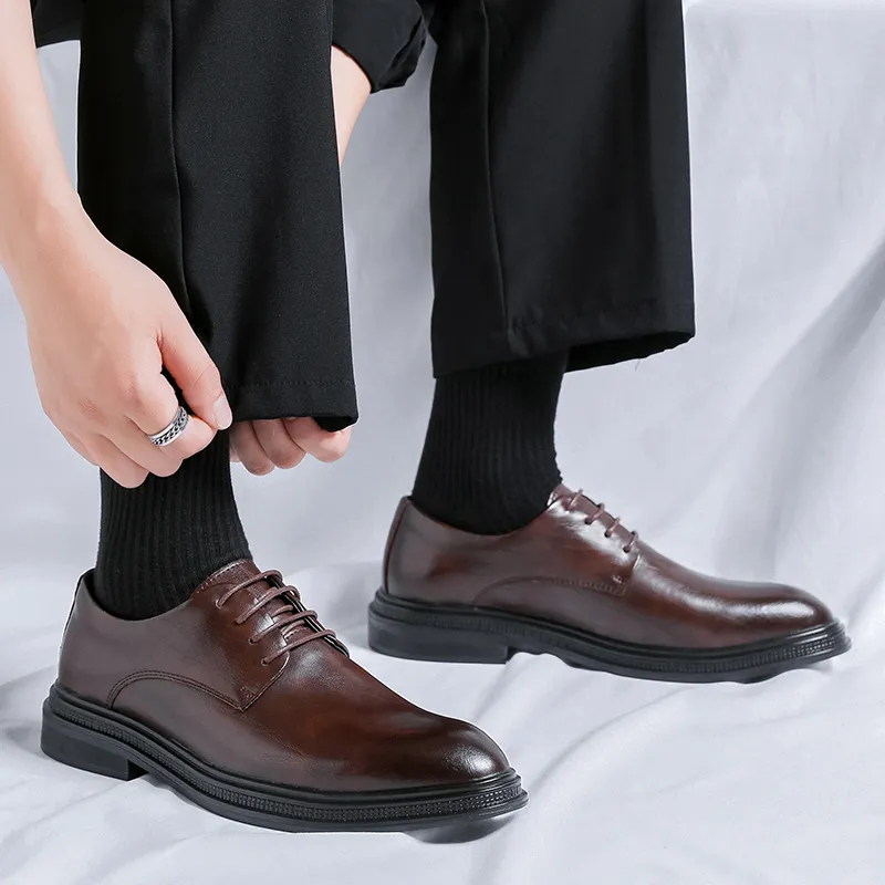SHUPATE Dress Shoes Men Low Top Black-15