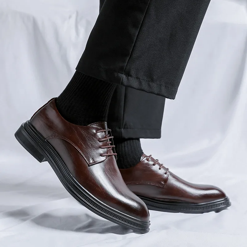SHUPATE Dress Shoes Men Low Top Black-16