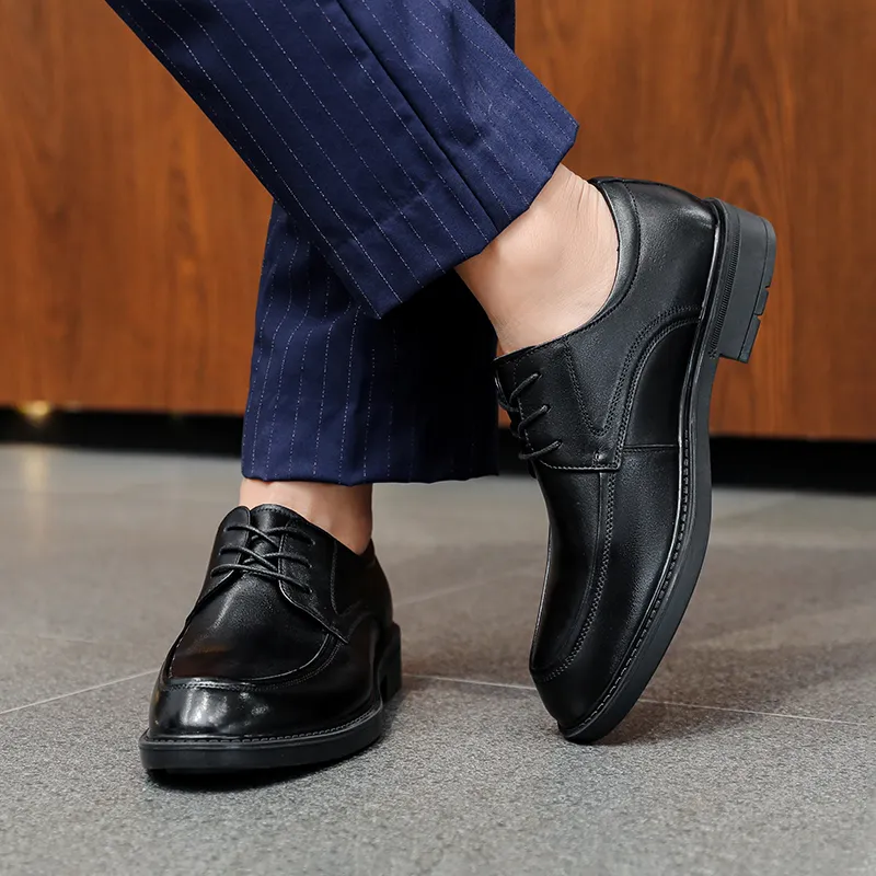 SHUPATE Dress Shoes Men Low Top Black/Brown-2