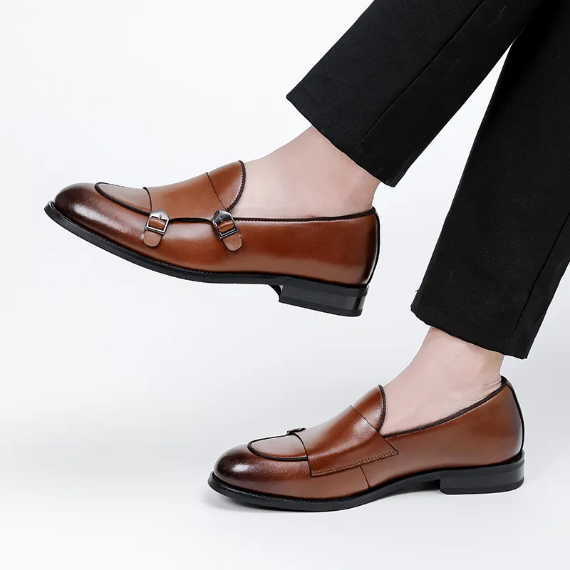 SHUPATE Loafers Men Black/Brown-6