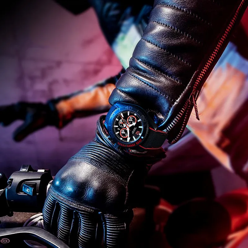ROCOS Wind Style Collection Automatic Mechanical Movement Silicone Strap Watch Men's Watches Silver Dial-13