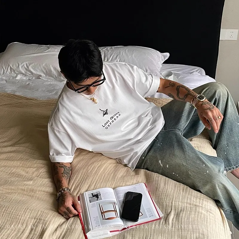 OX FREAK T Shirts Unisex White-3