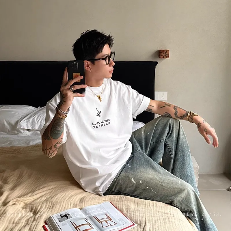 OX FREAK T Shirts Unisex White-5