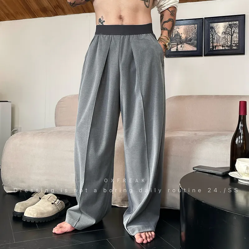 OX FREAK Casual Pants Unisex Gray-2