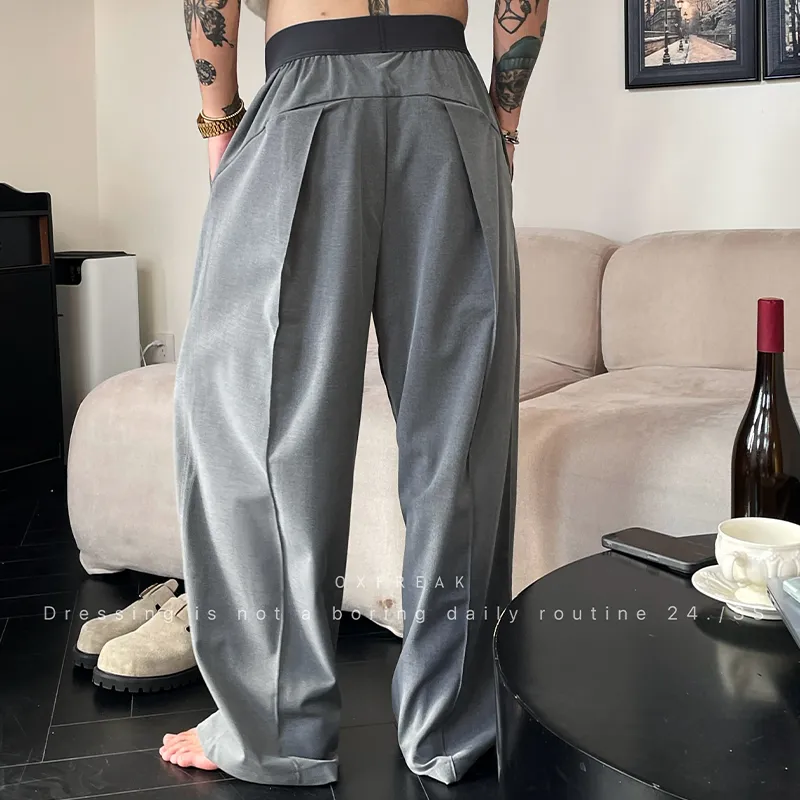 OX FREAK Casual Pants Unisex Gray-5