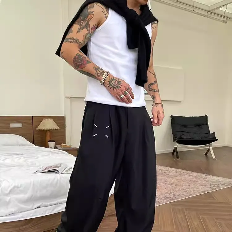 OX FREAK Casual Pants Unisex Black-3