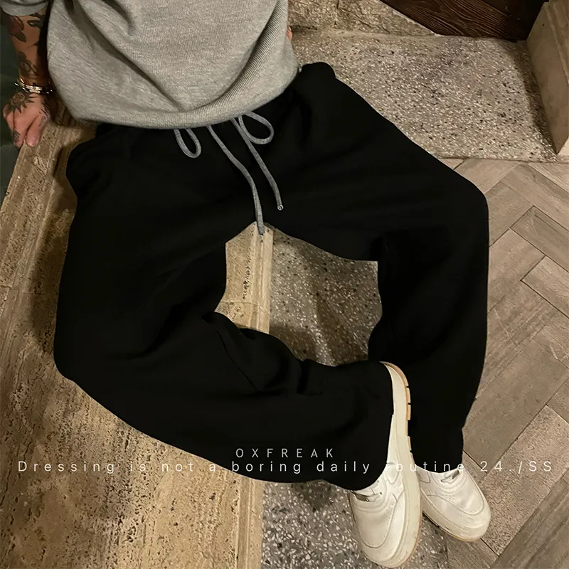 OX FREAK Casual Pants Unisex Black-8