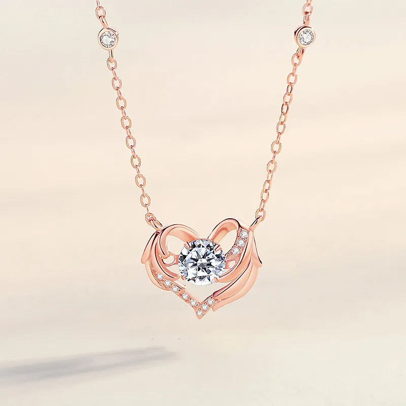CHIEMOT S925 Silver Collarbone Chain Women's-1