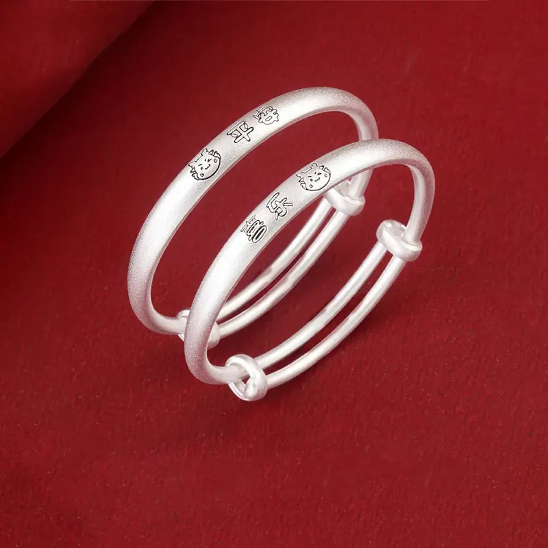 CHIEMOT S999 Fine Silver Bangles Kids'-1