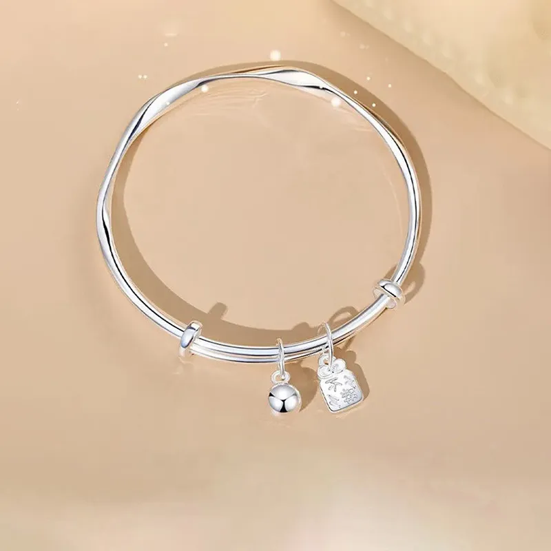 CHIEMOT S999 Fine Silver Bangles Women's-2