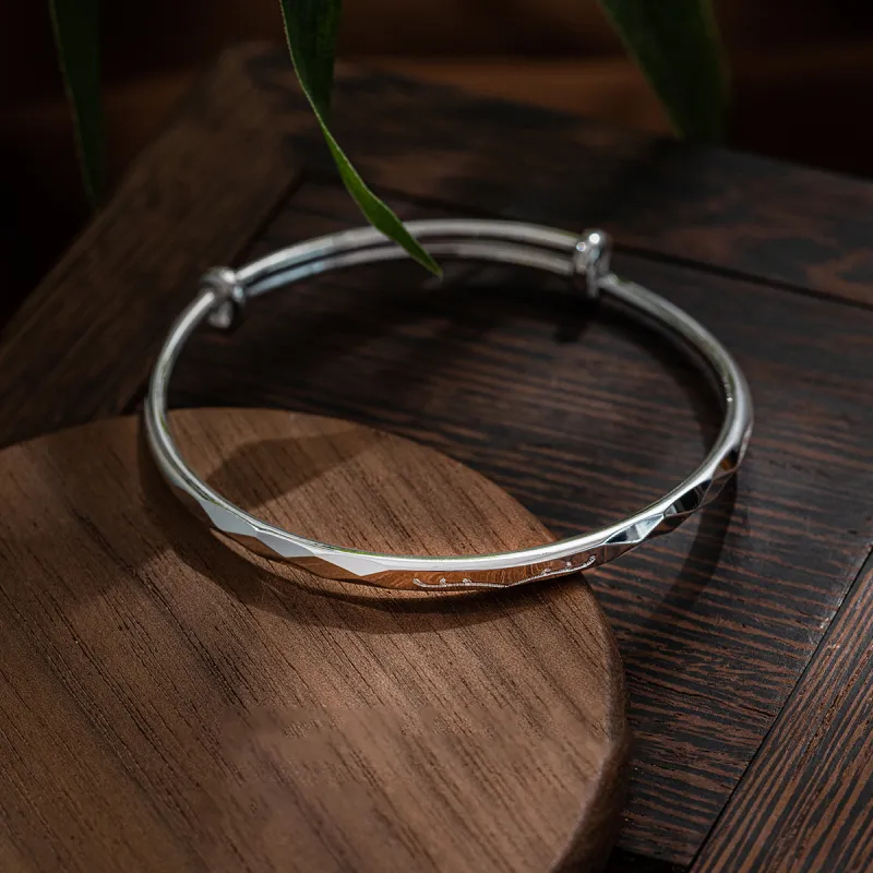CHIEMOT S999 Fine Silver Bangles Women's-2