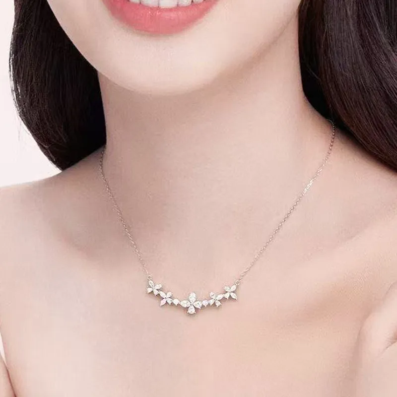 CHIEMOT S925 Silver Necklaces Women's-3